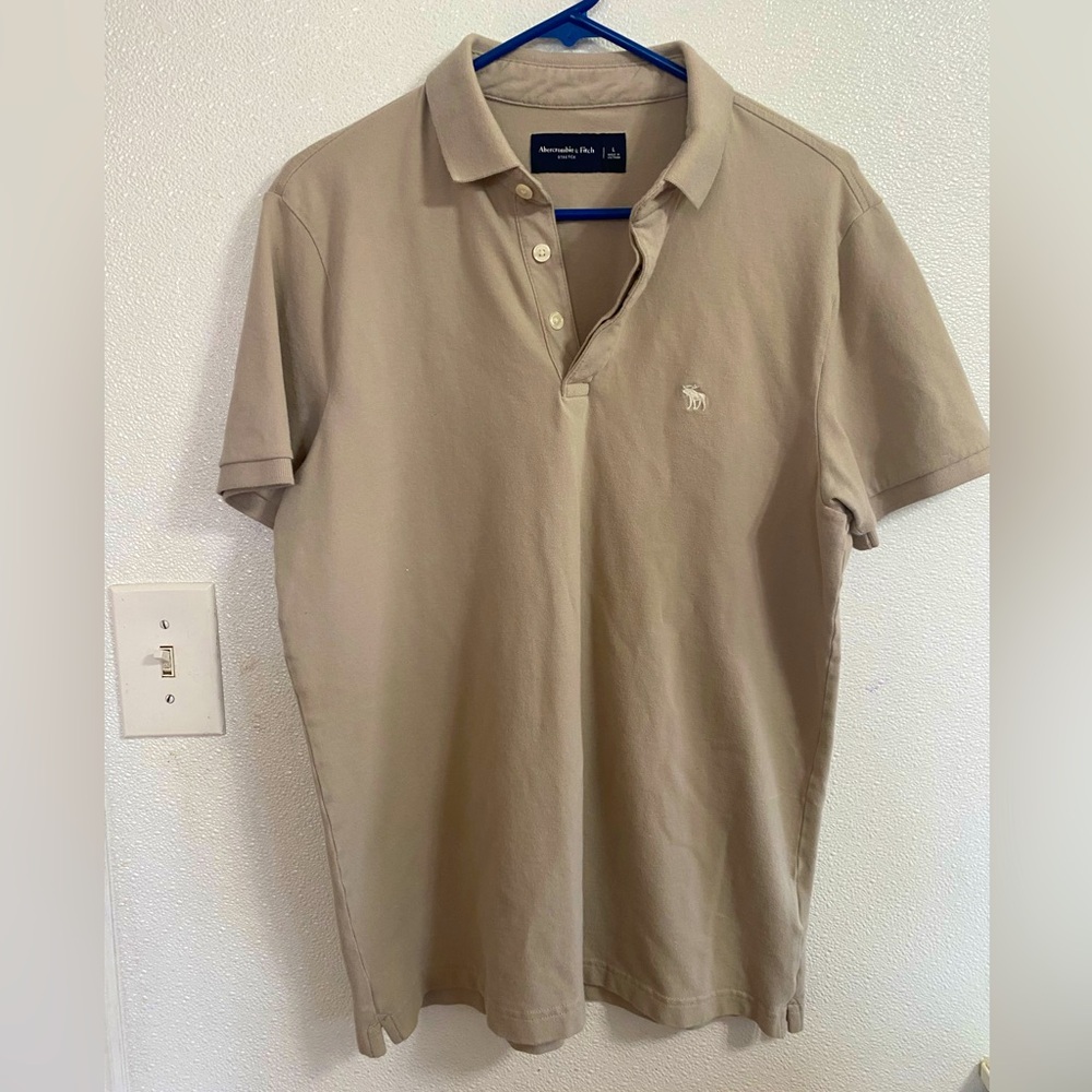 Abercrombie & Fitch Tan Polo Shirt